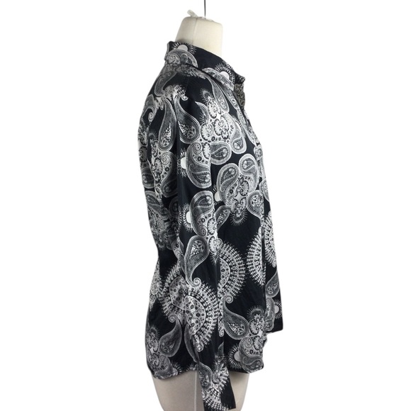 Tommy Hilfiger Paisley Button-Up Shirt, Size M - Picture 3 of 7